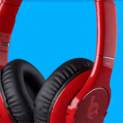 Beats耳機展示其獨特設計與優質音質，色彩鮮明且外觀時尚，適合音樂愛好者和潮流人士，體現音樂與風格的完美結合。