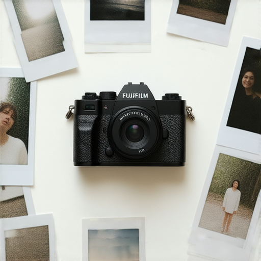 Fujifilm 即影即有相機展示，強調其獨特設計與功能，適合攝影愛好者。圖片中有不同型號相機及其創造的照片，展現攝影的魅力和即時分享的樂趣。