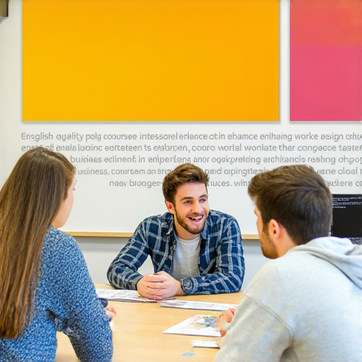 提升職場競爭力的商業英語課程與商務英語課程推薦，展示學習環境、學員互動及教材，強調提升英語能力在職場中的重要性，助你在全球商業中脫穎而出。