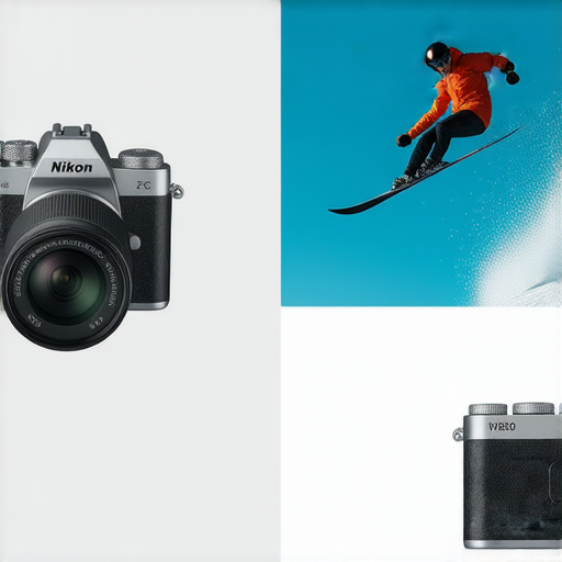 尼康相機新品介紹 Z FC W300 各系列性能解析 尼康相機 Z FC 懷舊設計與現代科技結合，W300 適合極限運動使用，展示不同系列的特色與優勢。