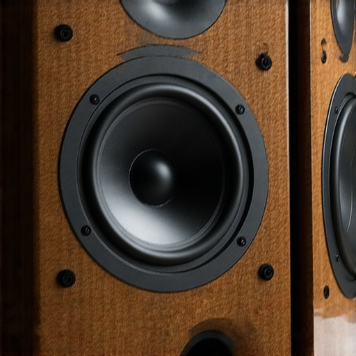 揭開音響箱的秘密，音樂升級的箱體選擇，展示高品質音響箱的特寫，專業音響服務背景，讓音樂體驗全新提升。