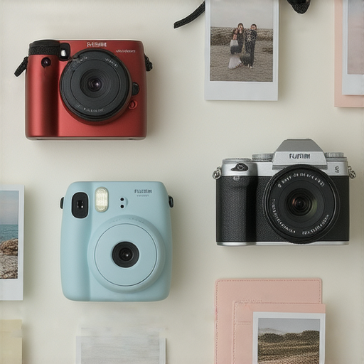 Fujifilm即影即有相機展示，展現其獨特魅力，配備多款相機型號及拍攝效果，適合新手入門使用，捕捉精彩瞬間，讓回憶即時重現。