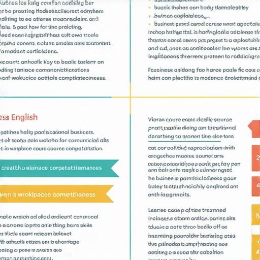 提升職場競爭力的商業英語課程與商務英語課程解析圖，展示課程內容及受益者，強調實用的英語溝通技巧和商業應用，幫助學員在職場中脫穎而出。
