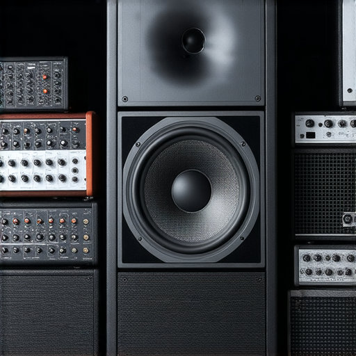 專業音響箱展示，強調其音質與性能的潛力，背景中顯示音頻設備，營造探索音響界限的氛圍，邀請觀眾立即體驗專業服務。