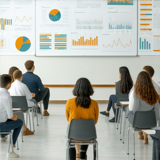 提升職場競爭力的商業英語課程與商務英語課程揭秘，展示專業教師授課情景，參加者聚精會神學習，背景有教學資源，強調職場英語技能與應用。