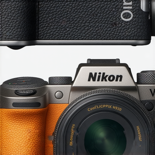 尼康Z FC與Coolpix W300相機並排展示，展現其設計與功能，探索影像新境界，讓專業攝影建議助你提升拍攝技巧，立即行動體驗攝影樂趣。