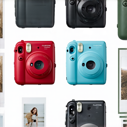 Fujifilm即影即有系列相機展示，包含不同型號與設計，突顯其便攜性與創意攝影功能，適合各種拍攝場景的最佳推薦與使用技巧。