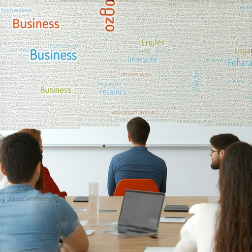 提升商業英語能力的最佳商務英語課程選擇 相關圖片，展示學習者在課堂上互動，使用商業英語進行對話，強調專業環境下的語言學習和應用技巧。