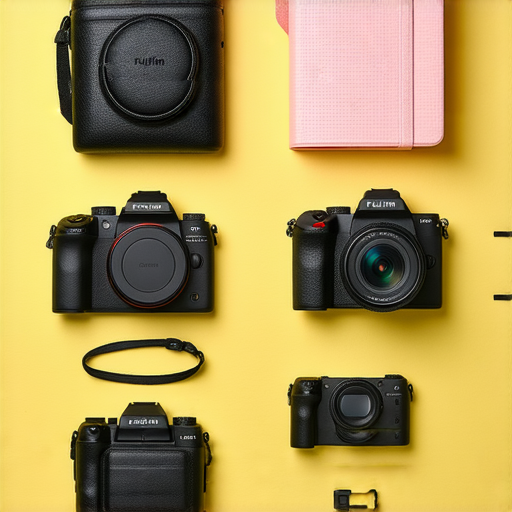 Fujifilm相機推薦，展示攝影入門技巧和即影即有的魅力，畫面中包含色彩鮮豔的攝影作品和攝影裝備，吸引新手與攝影愛好者探索攝影世界的樂趣。