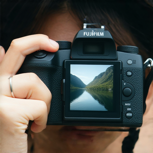 探索Fujifilm相機魅力的圖片，展示即影即有功能，攝影師專注拍攝美麗風景，色彩鮮豔的相片效果，適合入門者了解相機特點與操作，分享創意攝影瞬間。