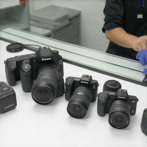 深水埗與旺角的專業相機維修中心，提供高品質的服務，技術人員檢查相機設備，展現維修過程中的專業態度，讓顧客安心選擇我們的超值服務。