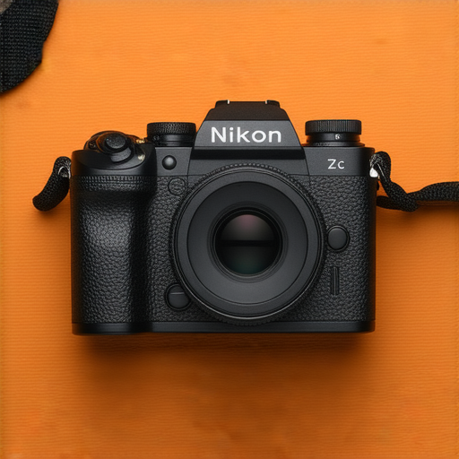 尼康 Z fc 相機展示，突顯其復古風格與現代技術，搭配專業攝影服務的場景，激發創意潛能，展現攝影藝術與個人風格的完美結合。