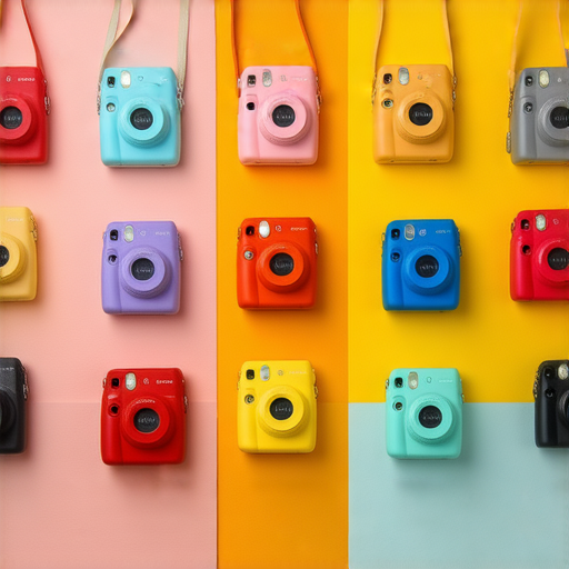 即影即有的Fujifilm相機展示，捕捉絢麗瞬間，展現攝影藝術魅力，推薦各型號的相機，讓每個精彩時刻都能即時保存，帶來無限回憶。