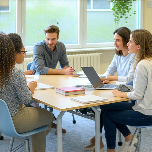 提升商業溝通能力的商業英語課程與商務英語課程探索，展示課堂學習環境，學生積極參與討論，教學資源豐富，強調有效溝通技巧與語言應用，助力職場表現與國際交流。