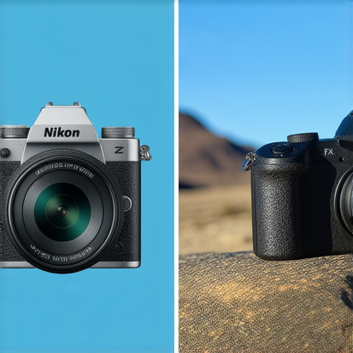 探索Nikon Z FC攝影機的復古設計與Coolpix W300的防水特性，展示其完美攝影功能的對比圖片，展現兩款相機的優越性能及戶外拍攝的驚人體驗。