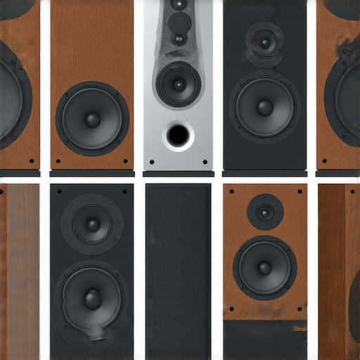探索音響箱的魅力，展示各式音響系統的圖片，包含不同品牌與型號的音響箱，適合音樂愛好者選擇理想的音響配置，強調音質與設計的完美結合。