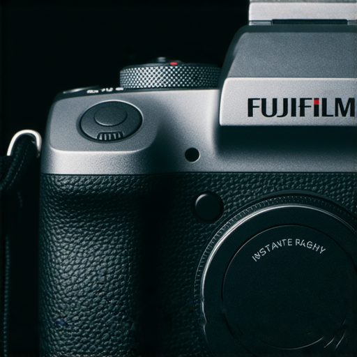 Fujifilm相機近景展示，特寫即影即有功能和菲林相機，突顯其獨特魅力及手感，適合攝影愛好者及專業人士使用，捕捉每個瞬間的精彩。