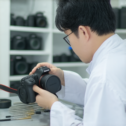 深水埗相機維修專業技術人員正在檢查數碼相機，提供精準維修服務，讓您的設備煥然一新，重拾攝影樂趣。