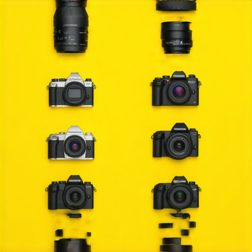 富士相機鏡頭及即棄相機的選擇與比較，圖中展示各型號鏡頭及相機，適合2024年推薦使用，突顯其性能與特色，滿足攝影愛好者需求。
