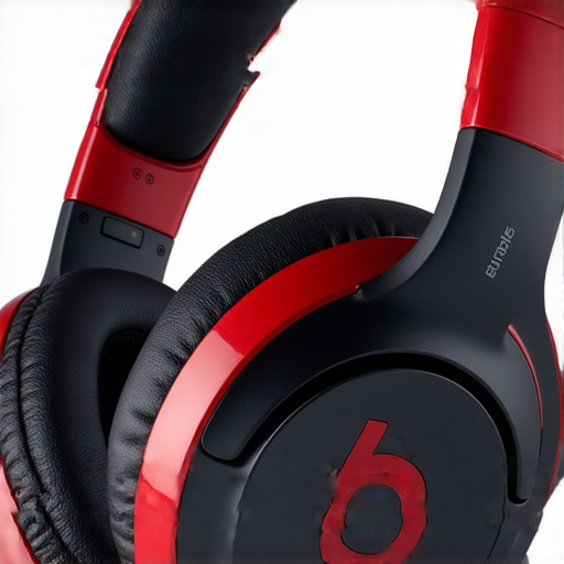 Beats耳機特寫，突出其獨特設計與高品質音質，展現專業服務讓音樂體驗更加提升，邀請用戶立即探索無與倫比的音樂享受。