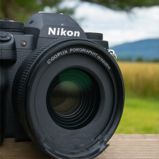 Nikon Z fc 鏡頭特寫，展示其復古設計與現代功能；Coolpix 系列相機在戶外拍攝，展現多樣功能與攝影魅力，適合各種攝影愛好者。