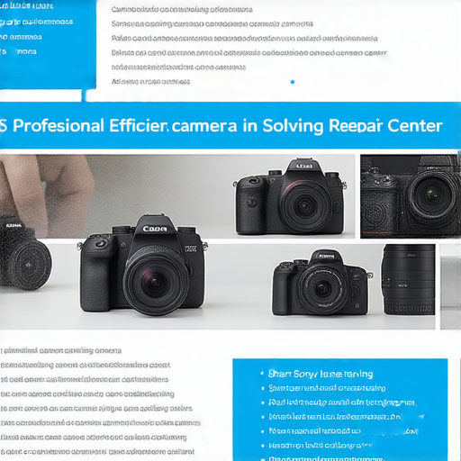 專業相機維修中心的展示圖片，涵蓋深水埗、旺角、尖沙咀地區的Sony與Canon維修秘訣，突顯先進設備和技術專家，助您輕鬆解決相機問題。