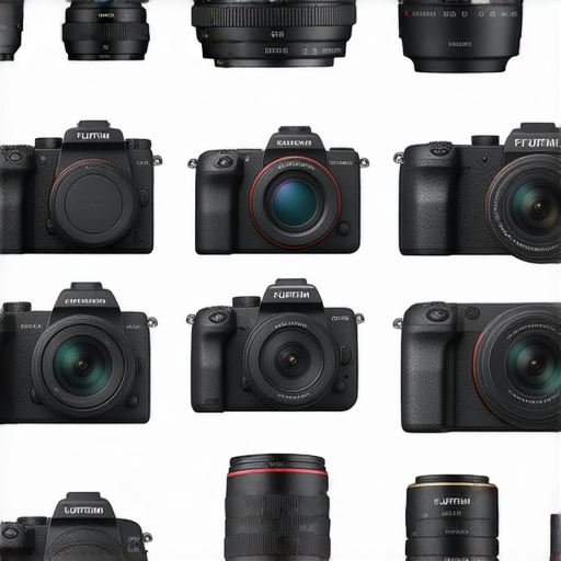 2024年Fujifilm相機推薦與鏡頭列表的圖片，展示多款熱門Fujifilm相機型號及適合的鏡頭，並提供即棄相機用法的實用提示，幫助攝影愛好者選擇最佳裝備。