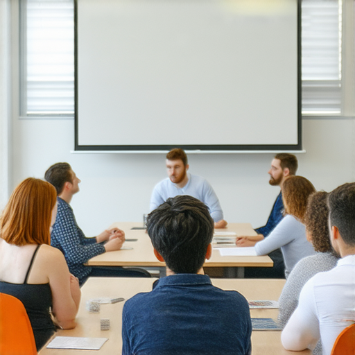 提升商業溝通能力的商務英語課程推薦，展示課程教材、學員互動、學習環境等，強調實用的商務英語技能，提高職場競爭力。