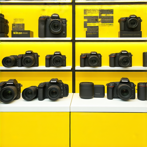 香港Nikon相機展現驚喜價格，配合水貨與專業保養服務，圖片中可見各型號相機及其配件，吸引攝影愛好者和專業人士。
