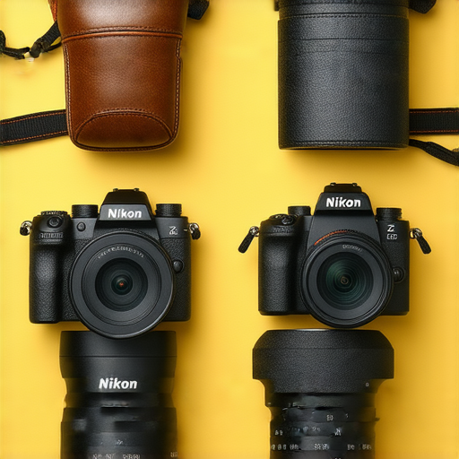 Nikon Z系列相機的魅力展示，包括多款相機特寫及其時尚設計，特別強調Nikon Z FC相機的復古風格與現代科技結合，吸引攝影愛好者的目光。