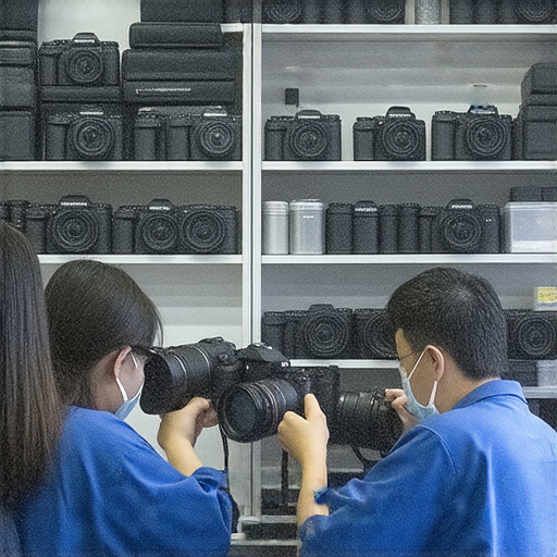 發現深水埗和旺角的相機維修店面，專業技術人員正在檢修相機，展示高品質服務，吸引攝影愛好者和專業用戶探索最佳維修選擇。