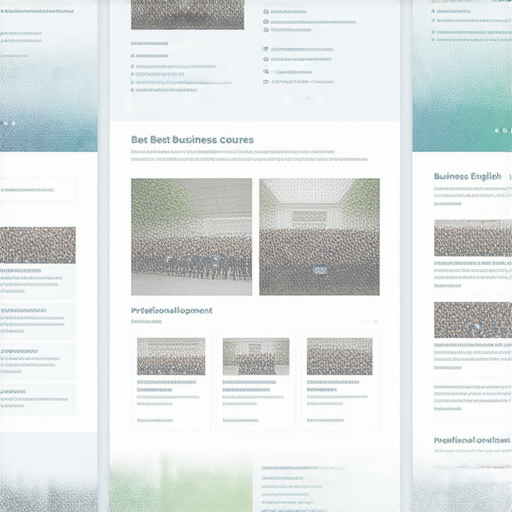 提升商業英語能力的最佳商務英語課程推薦，包含課程圖片、學習資源、專業講師，以及學員學習情況，旨在幫助您有效提高商業英語水平。