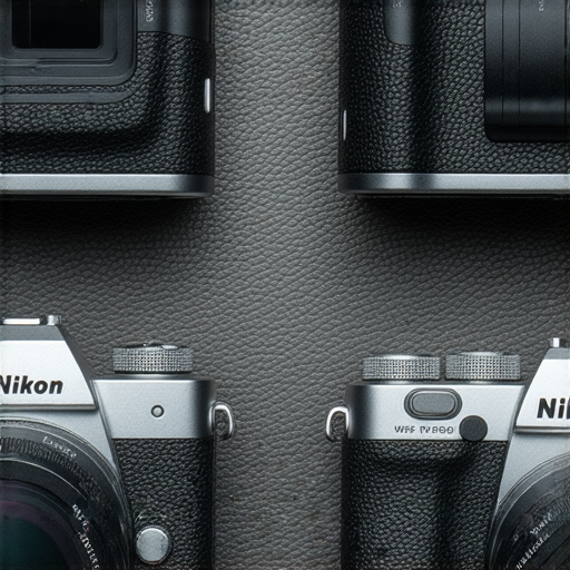 尼康Z fc和W300相機並排展示，展現各自獨特設計和功能，激發攝影愛好者探索專業攝影的新可能，捕捉美好瞬間的絕佳選擇。