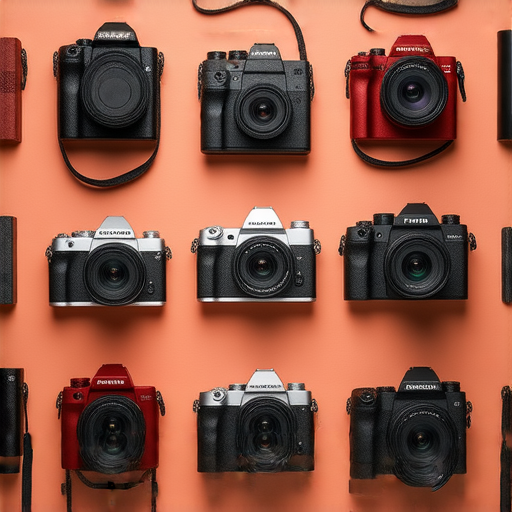 2024年富士相機系列展示，包括即棄相機和35mm鏡頭，呈現不同拍攝工具選擇，適合各類攝影愛好者，探索最佳拍攝體驗。