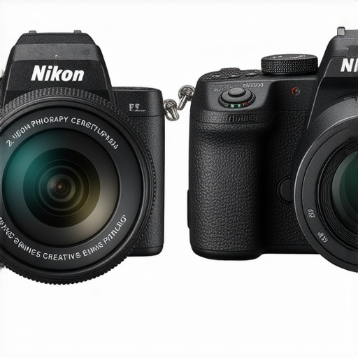 Nikon Z FC與W300相機並排展示，展現其攝影新境界的設計與功能，強調專業攝影服務與無限創作可能，吸引攝影愛好者探索更多。