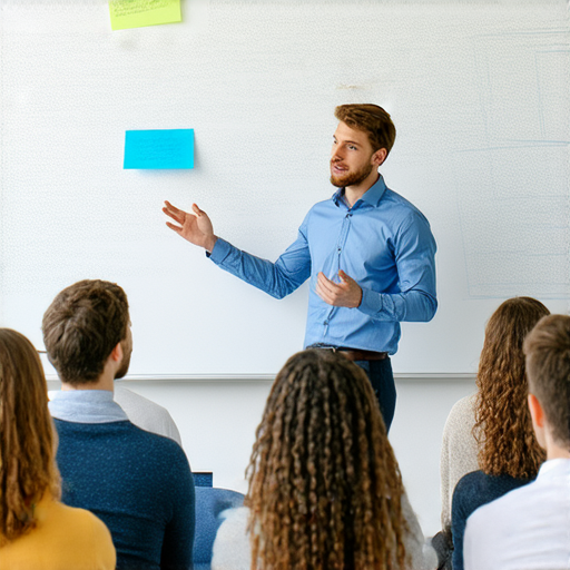 提升專業能力的商業英語課程與商務英語課程攻略的教學場景，學員專心學習，教師講解英語商務用語，互動討論，提升商業交流技巧與職場競爭力。