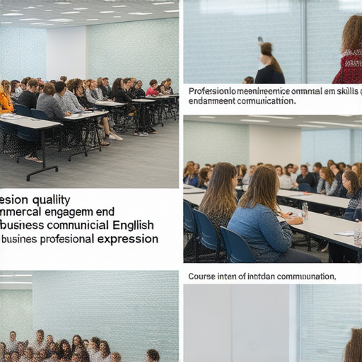 提升職場競爭力的商業英語與商務英語課程介紹圖片，展示課程內容、學習環境與互動教學，強調實用性與專業性，幫助學員提升職場溝通技巧與商業表達能力。