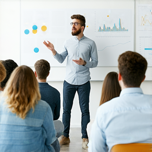 提升商業英語能力的商務英語課程推薦，學員在教室中互動學習，專業教師指導，課程資料顯示多樣化的學習方式，強調實用性與口語表達技巧，適合各行業職場人士。