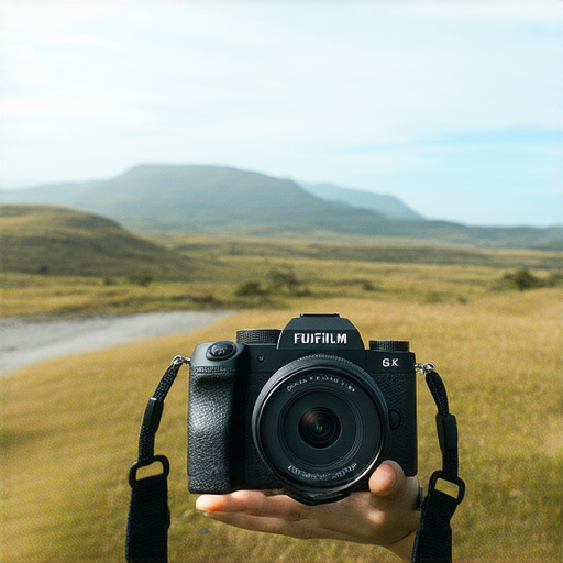 探索Fujifilm相機的魅力，展示攝影愛好者在自然中捕捉瞬間的畫面，器材近景與美麗風景相結合，彰顯出即影即有的攝影樂趣與創意。