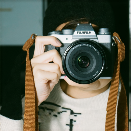 Fujifilm相機展示，展現即影即有的魅力，配有專業服務，吸引攝影愛好者探索最佳拍攝體驗，背景為攝影師使用相機捕捉精彩瞬間。