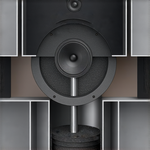 揭開音響箱的音質秘密，專業技術提升音樂體驗的圖示，展示音響設備內部結構和音質優化過程，強調專業技術如何增強音樂享受的效果。