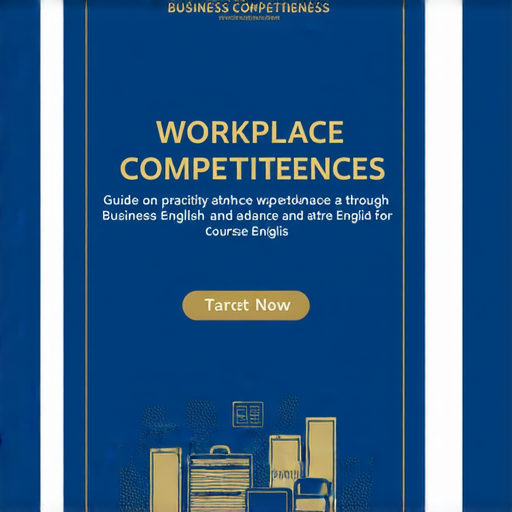 提升職場競爭力的商業英語與商務英語課程指南封面，展示書籍設計，包含英語學習相關元素，突出商業應用，吸引希望增強職場能力的專業人士。