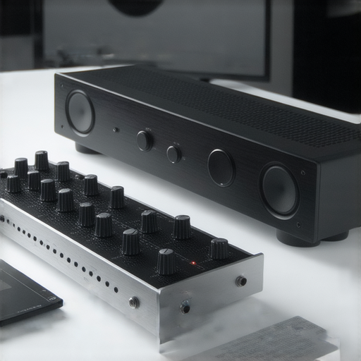 揭開音響箱的神秘面紗，展示音質提升的專業服務，圖片中包含音響設備及專業人員操作情景，強調音質改善技巧與專業探索。