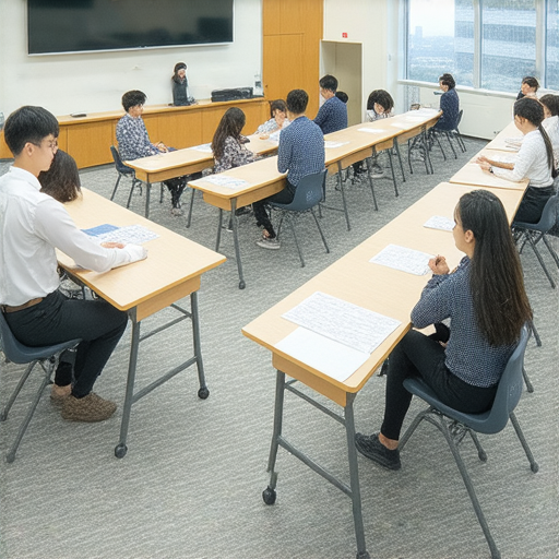 提升職場競爭力的商業英語課程與商務英語課程介紹圖片，展示多元學習環境及學員積極參與，網羅專業教材及實用交流技巧，幫助學員提升英語表達與商務洽談能力。