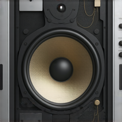 專業音響箱內部解剖圖，展現高品質音響元件和連接線，提供音樂愛好者深入了解音響技術的機會，如此一來可進入無與倫比的音樂世界和享受專業服務。