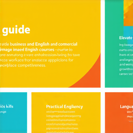 提升職場競爭力的商業英語與商務英語課程選擇指南圖片，展示多種課程選擇，涵蓋實用英語技巧與職場應用，幫助職場人士提高語言能力與專業形象。