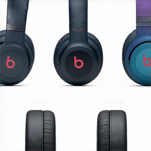 展示多款Beats耳機的迷人設計，突顯不同系列特色，滿足不同需求的低音效果和舒適佩戴感，探索Beats耳機的魅力，選擇最適合你的款式。