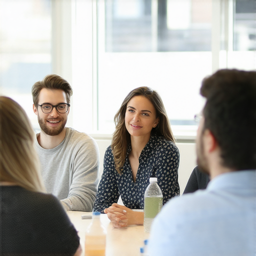 提升職場競爭力的商業英語課程報名圖片，展示專業學習環境，學員積極參與課程討論，強調商務英語技能的重要性，適合提升職場溝通能力與專業形象。