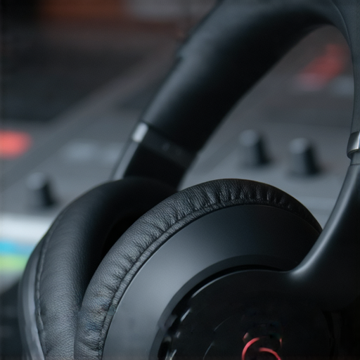 Beats耳機特寫，展示精緻設計和高品質材料，背景模糊音樂設備，突顯音質體驗的高端魅力，適合音樂愛好者和專業人士使用，探索Beats耳機的音色秘密。