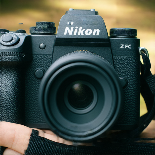 Nikon Z FC相機展示攝影者在自然光下拍攝的情景，捕捉無限可能，提升攝影技術，並呈現相機的復古設計和現代功能，適合熱愛攝影的創作者。